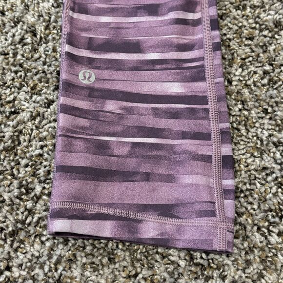 Lululemon Leggings 4 Speed Up Crop Pockets Shadowed Smoked Mulberry - Picture 10 of 11